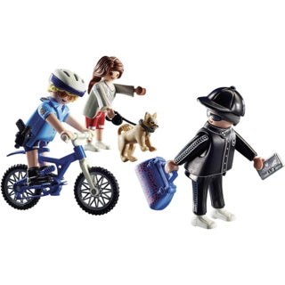 Load image into Gallery viewer, Playmobil City Action Politie Achtervolging van de Zakkenroller 70573
