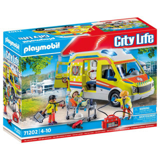 Load image into Gallery viewer, Playmobil city life ambulance met licht en geluid - 71202
