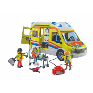 Load image into Gallery viewer, Playmobil city life ambulance met licht en geluid - 71202
