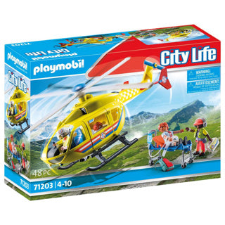 Load image into Gallery viewer, Playmobil city life reddingshelikopter - 71203
