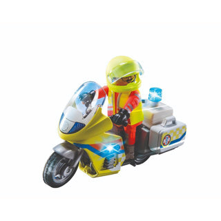 Playmobil city life noodmotorfiets met zwaailicht - 71205
