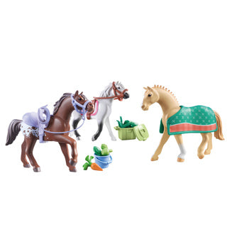 Load image into Gallery viewer, Playmobil Horses of Waterfall 3 Paarden met Accessoires 71356
