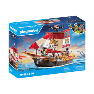 Load image into Gallery viewer, Playmobil pirates piratenschip - 71418
