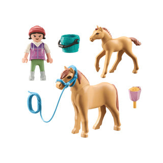 Load image into Gallery viewer, Playmobil 71498 horses of waterfall kind met pony | 2 stuks
