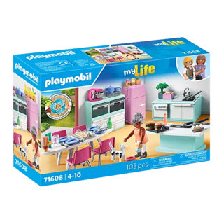 Load image into Gallery viewer, Playmobil 71608 keuken met eethoek

