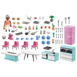 Load image into Gallery viewer, Playmobil 71608 keuken met eethoek
