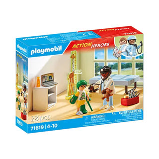 Load image into Gallery viewer, Playmobil 71619 kinderarts met teddybeer | 2 stuks
