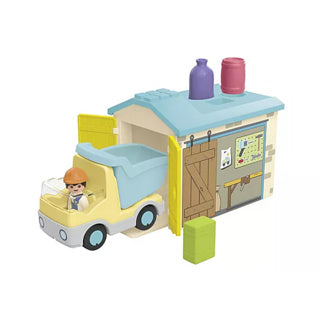 Load image into Gallery viewer, Playmobil 71686 junior werkman met sorteer-garage

