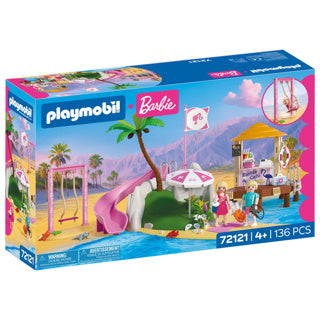 Afbeelding laden in galerijviewer, Playmobil – 72121 – speelset – barbie beach café – 136-delig
