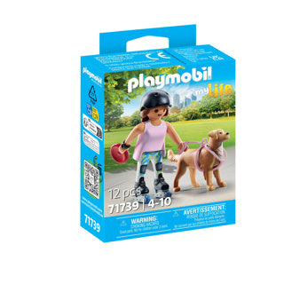 Load image into Gallery viewer, Playmobil 71739 schaatser met retriever | 2 stuks
