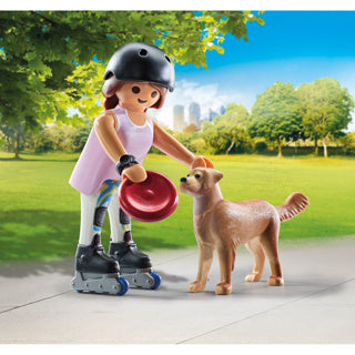 Load image into Gallery viewer, Playmobil 71739 schaatser met retriever | 2 stuks
