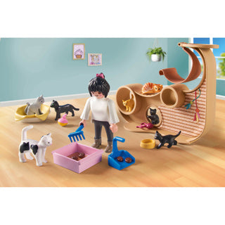 Load image into Gallery viewer, Playmobil 71744 kattencafé
