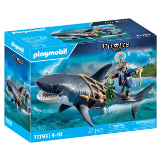 Load image into Gallery viewer, Playmobil 71793 reuzenhaai met piraat

