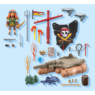 Load image into Gallery viewer, Playmobil pirates piratenvlot met schat - 71793
