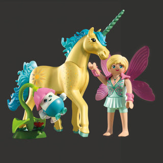 Afbeelding laden in galerijviewer, Playmobil 71842 verzameleenhoorn zonneschijnbloesem met fee | 2 stuks
