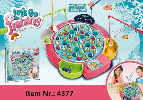Jonotoys visspel let's go fishing met 45 visjes