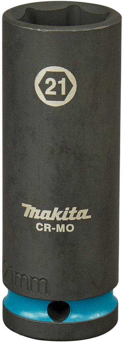 Makita e-16508 impact black krachtdop 1 2 lang | 21 mm