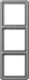 Jung cd583gr afdekking frame 3-voudig grijs 1 stuk(s)