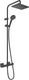 Hansgrohe vernis shape - showerpipe - 230mm maat - 1 straalfunctie - mat zwart - met thermostaat