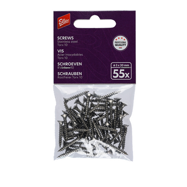Ellen 1071704 - screws 3x20mm t10 55pc | 1 stuks