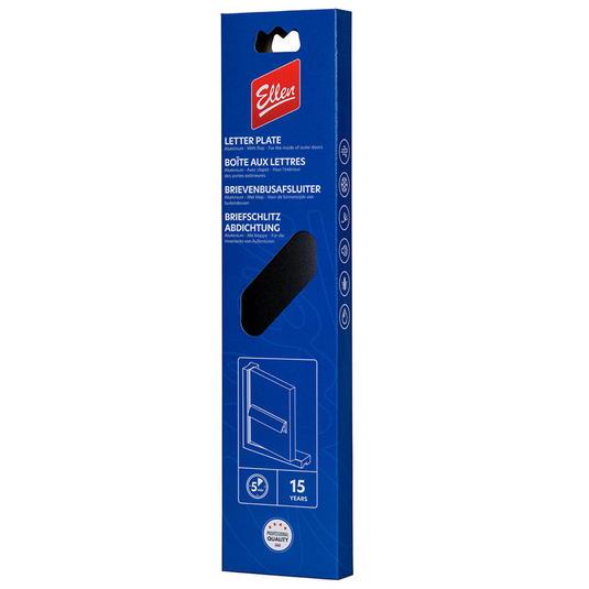 Ellen 1071699 - letter pl. alu lid black | 1 stuks