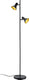 Rl live your light reality nina - vloerlamp - zwart - excl. 2x e14 2 w - voetschakelaar