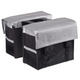 Bagoo dubbele fietstas bisonyl zilver zwart inhoud 58l