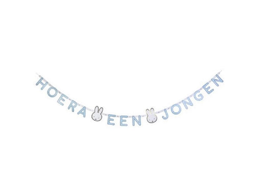 Haza guirlande hoera een jongen nijntje