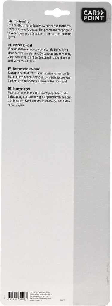 Carpoint binnen spiegel auto – universeel – anti verblinding – overzet spiegel – extra breed zicht – eenvoudige montage