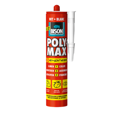 Bison 1029800 - b.poly max® express 425gr wit | 3 stuks