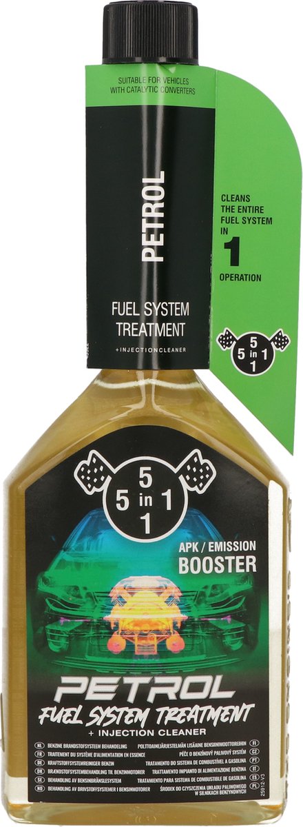 5in1 benzine brandstofsysteem reiniger - 310ml - co2 reductie