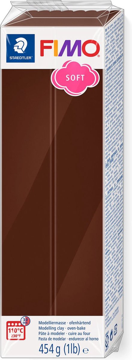 Fimo soft boetseerklei 454 g chocolade