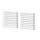 Schoepenrooster met vliegengaas aluminium wit 245x195 mm