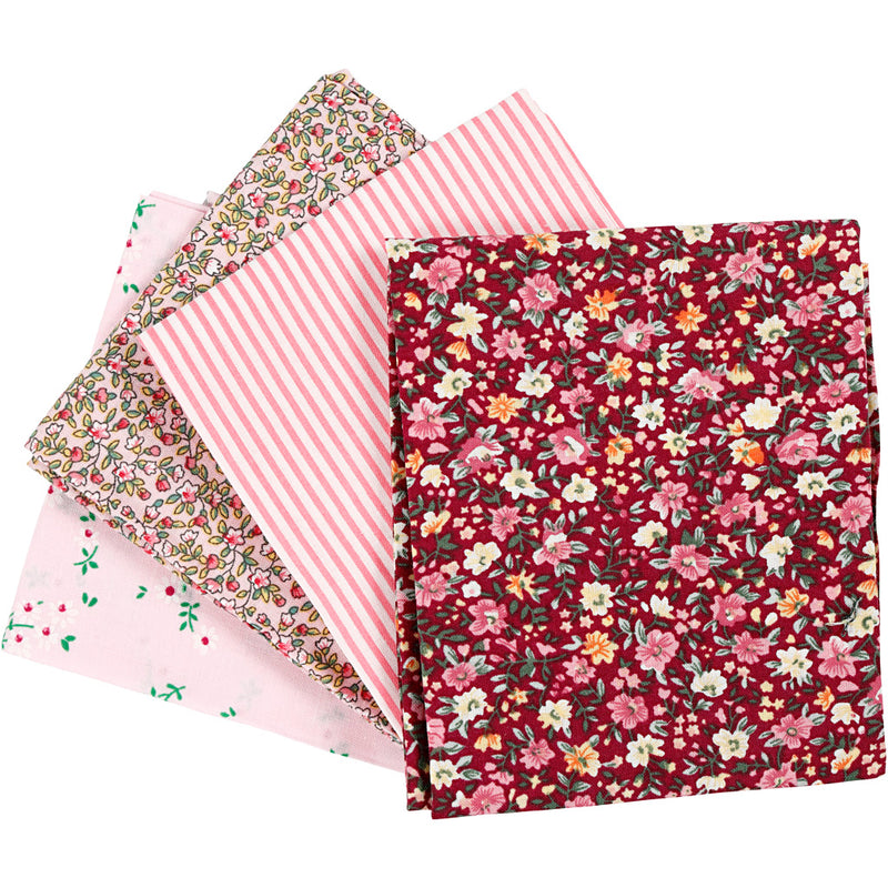 Load image into Gallery viewer, Creativ company https: www.cchobby.nl patchwork-stof-afm-45x55-cm-100-gr-roze-4-stuk-1-bol
