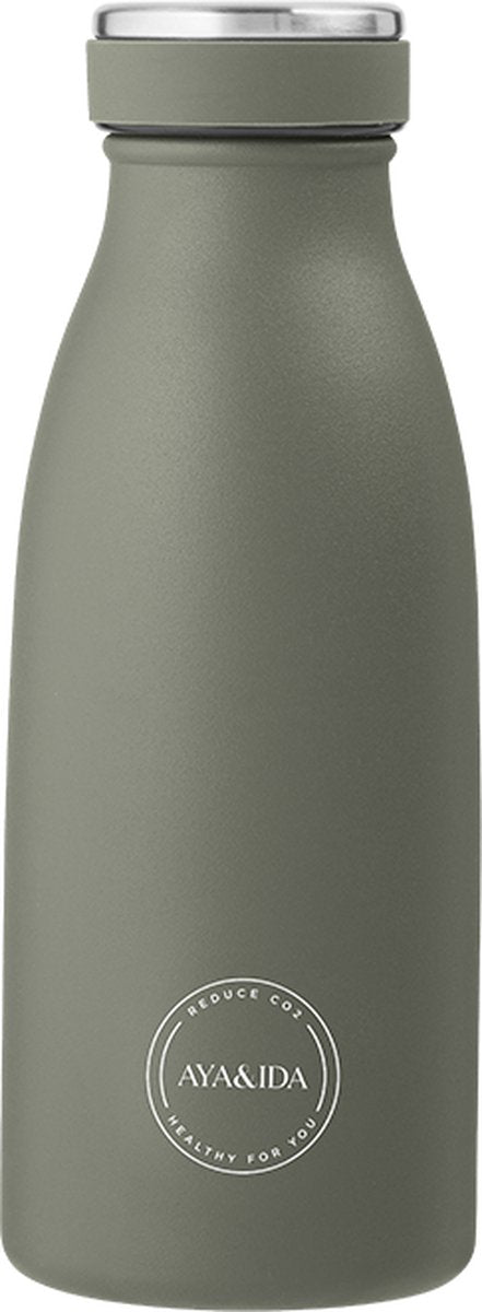 Aya ida - drinking bottle - thermosfles - waterfles - 350ml - tropical green