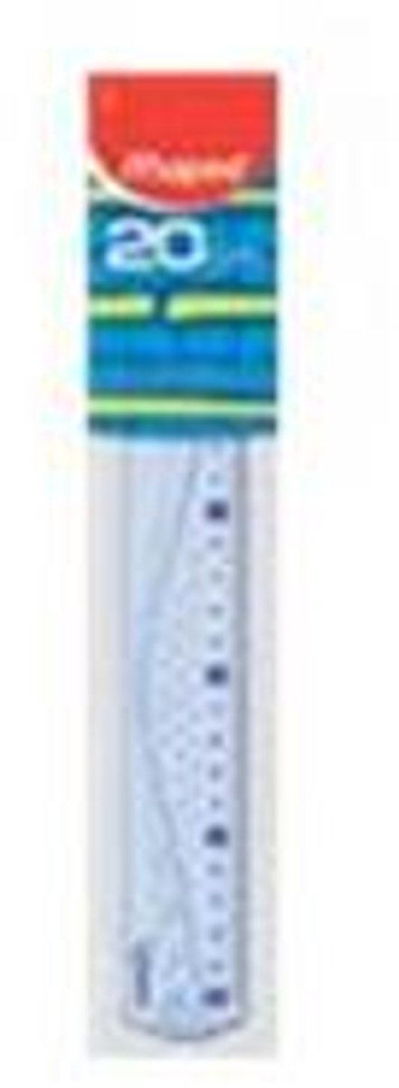 Maped office maped liniaal geometric 20 cm transparant