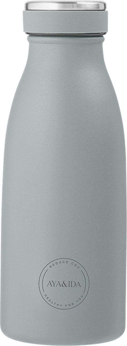 Aya ida - drinking bottle - thermosfles - waterfles - 350ml - mint green