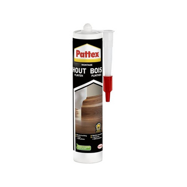Pattex hout plinten montagekit 380 g | speciaal ontworpen voor hout plinten | sterke hechting en duurzaamheid | gemakkelijk aan te brengen en te gebruiken.