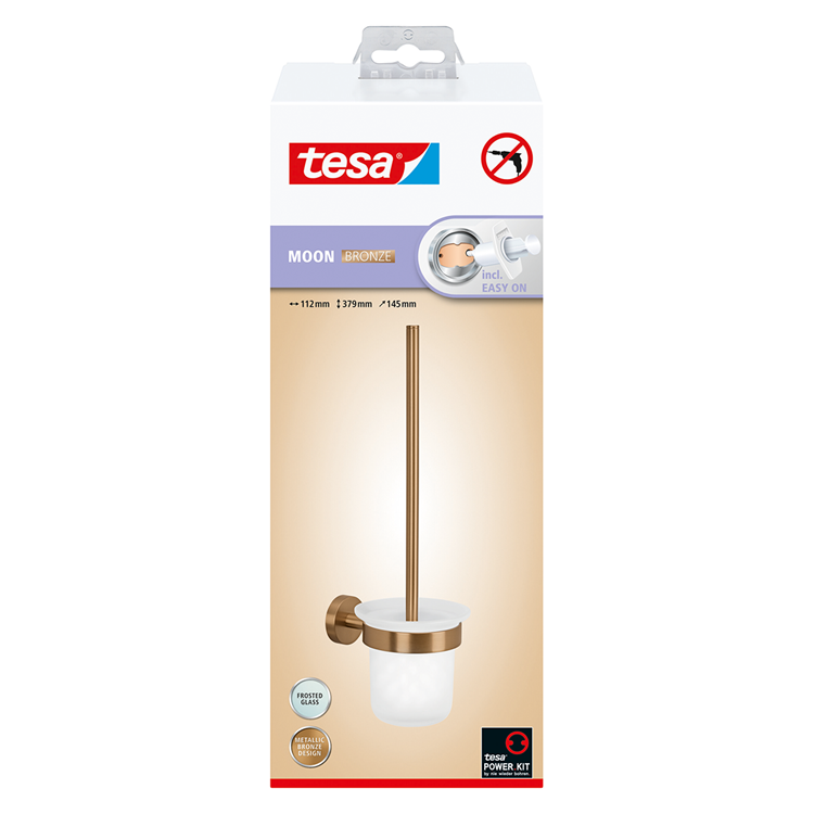 Load image into Gallery viewer, Tesa 1072312 - moon brons toiletborstel | 2 stuks
