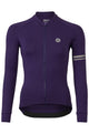 Solid fietsshirt lange mouwen performance paars dames