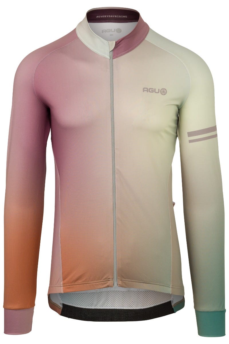 Afbeelding laden in galerijviewer, Gradient fietsshirt lange mouwen performance heren
