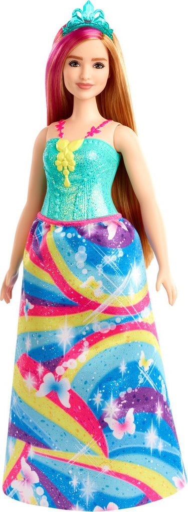 Barbie dreamtopia prinses - blond roze haren (curvy)