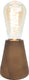 Eglo asby tafellamp - e27 - 10 cm - donkerbruin - hout