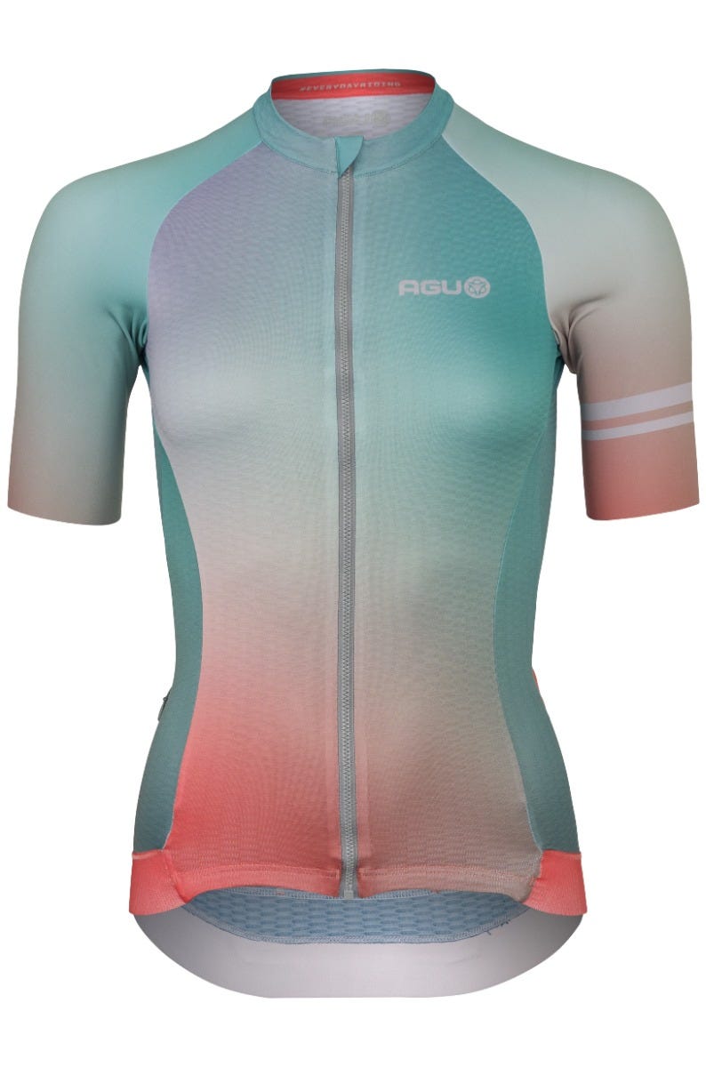 Afbeelding laden in galerijviewer, Gradient fietsshirt performance dames
