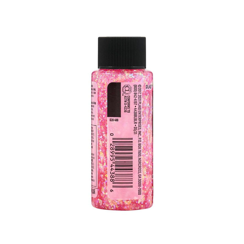 Load image into Gallery viewer, Folkart • glitterific acrylic paint neon pink 59ml
