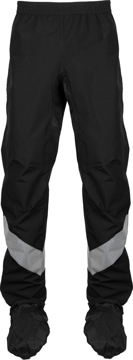 Ralka regenbroek pro waterdicht ademend - schoenhoes + reflectie - zwart - maat xxl