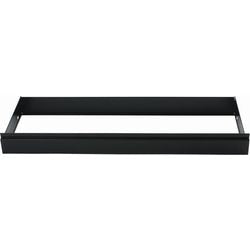 Uittrekframe roldeurkast zwart 100 cm