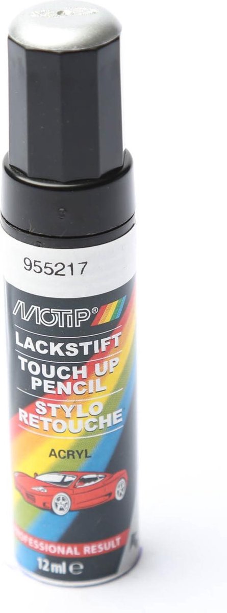Afbeelding laden in galerijviewer, Motip 955217 - auto lakstift - zilver metallic - 12 ml
