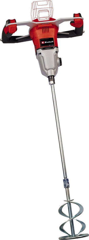 Einhell professional accu verf- mortelmenger tp-mx 18-2 li bl solo - power x-change - 18 v li-ion - variabele snelheid tot 720 t min - m14 aansluiting - incl. mengstaaf voor mortel - excl. accu en lader