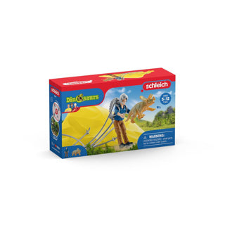 Schleich dinosaurus - dino parachute-reddingsbrigade - kinderspeelgoed voor jongens en meisjes - 4 tot 12 jaar 41471